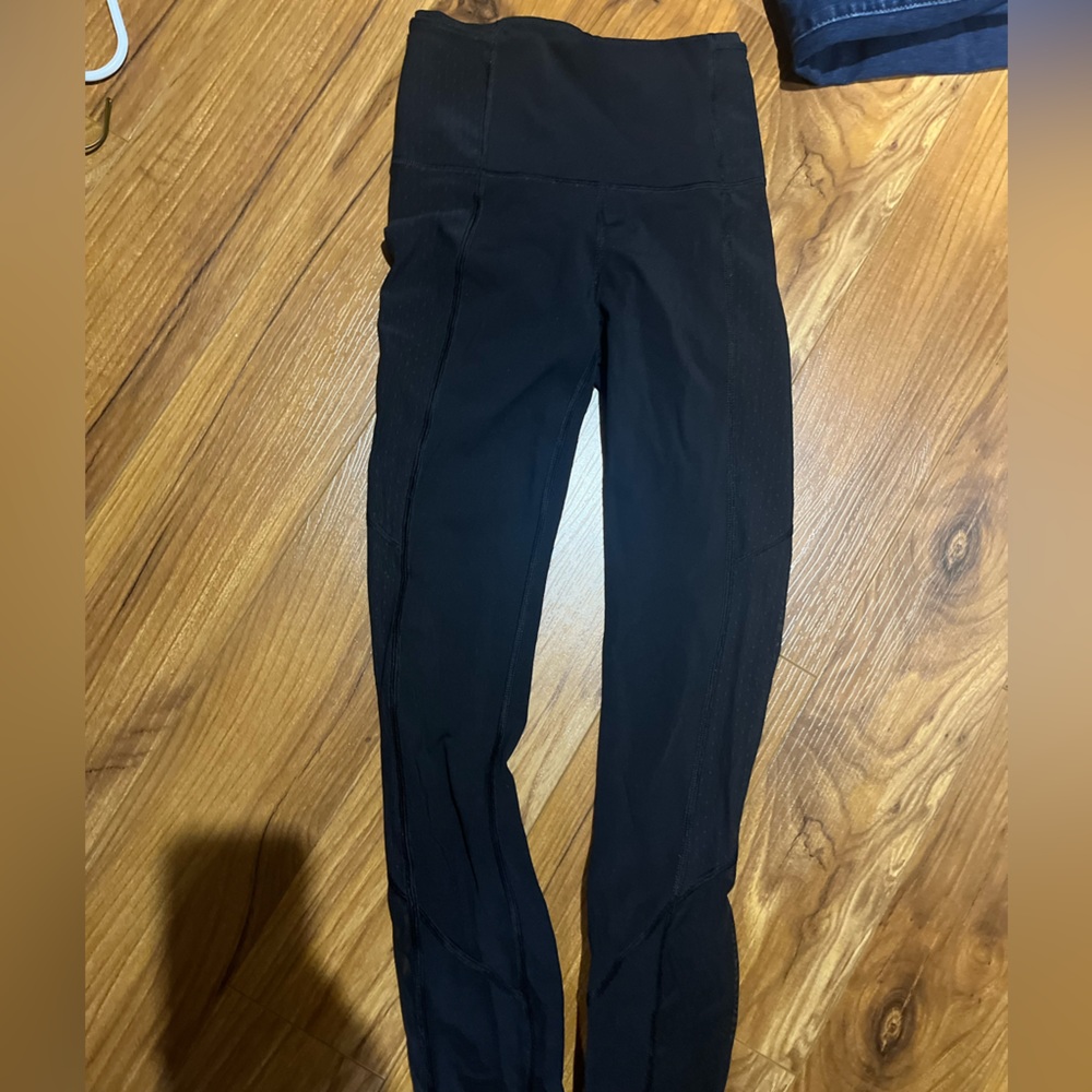 Lululemon wunder under mesh lined leggings